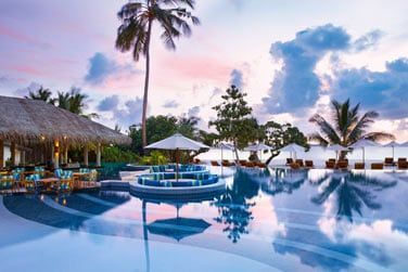 Une piscine se mlant parfaitement  cette atmosphre paradisiaque...